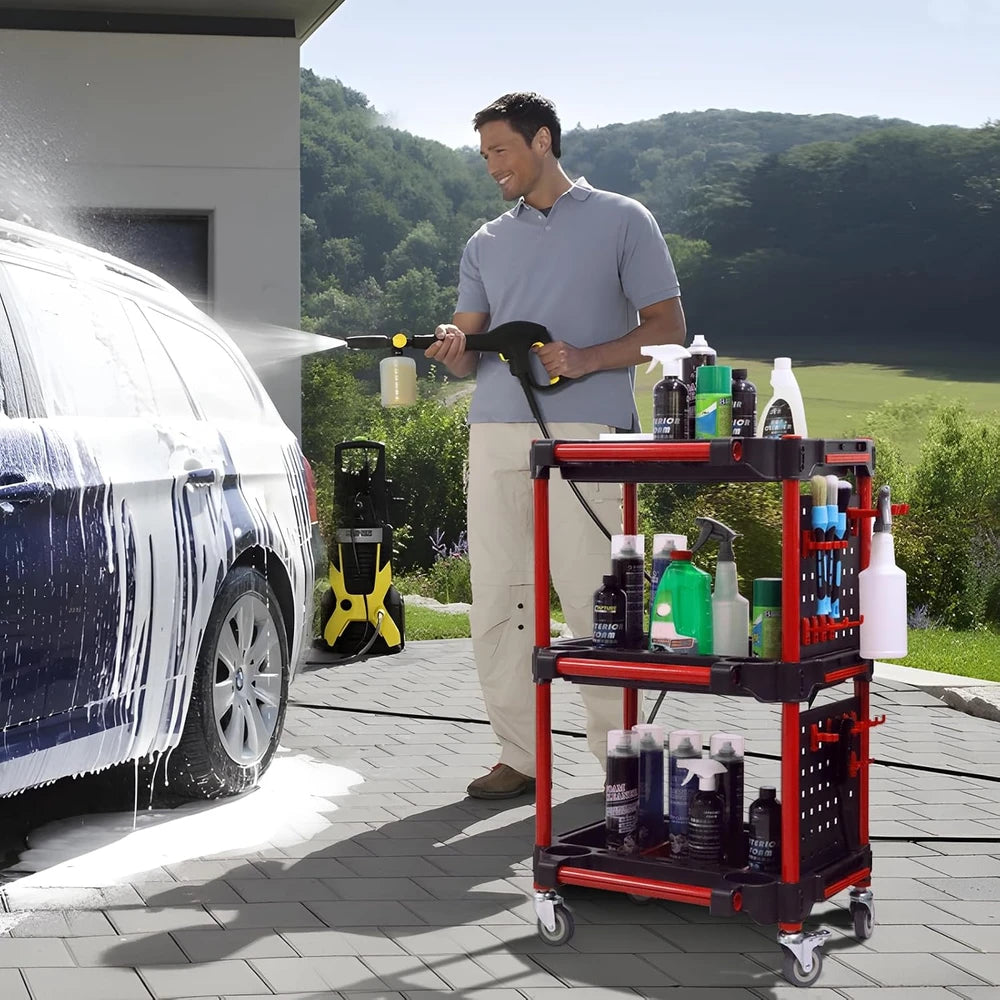 Auto Detailing Utility Cart