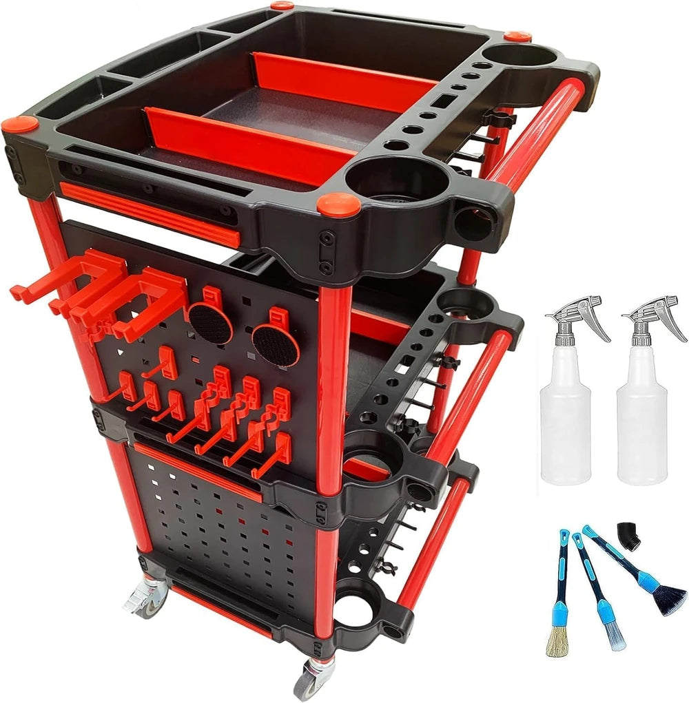 Auto Detailing Utility Cart