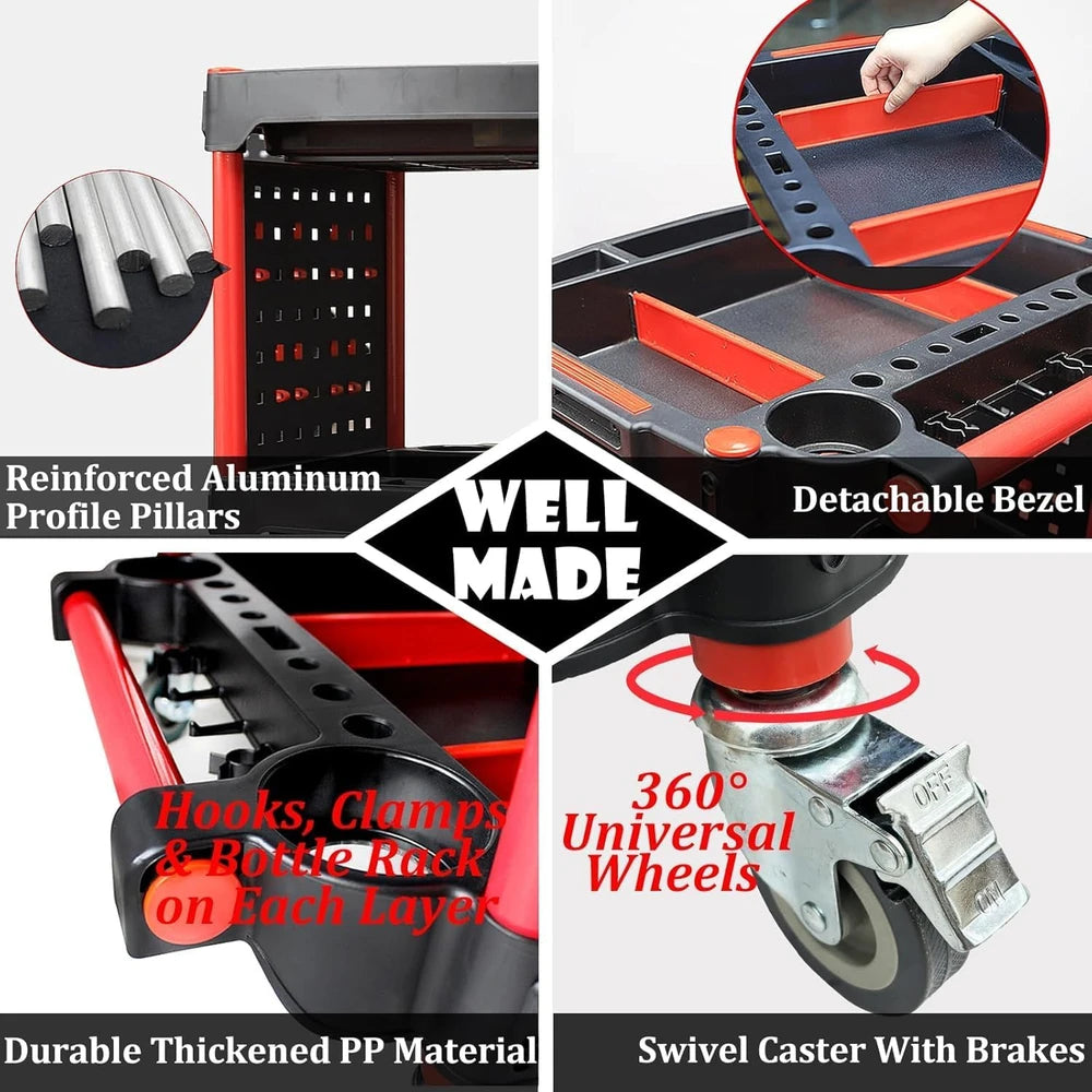 Auto Detailing Utility Cart