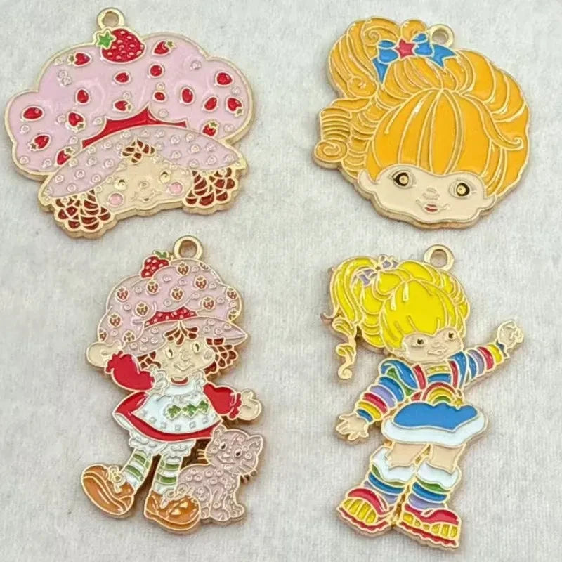 Enamel Cartoon Girl Charm