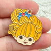 Enamel Cartoon Girl Charm