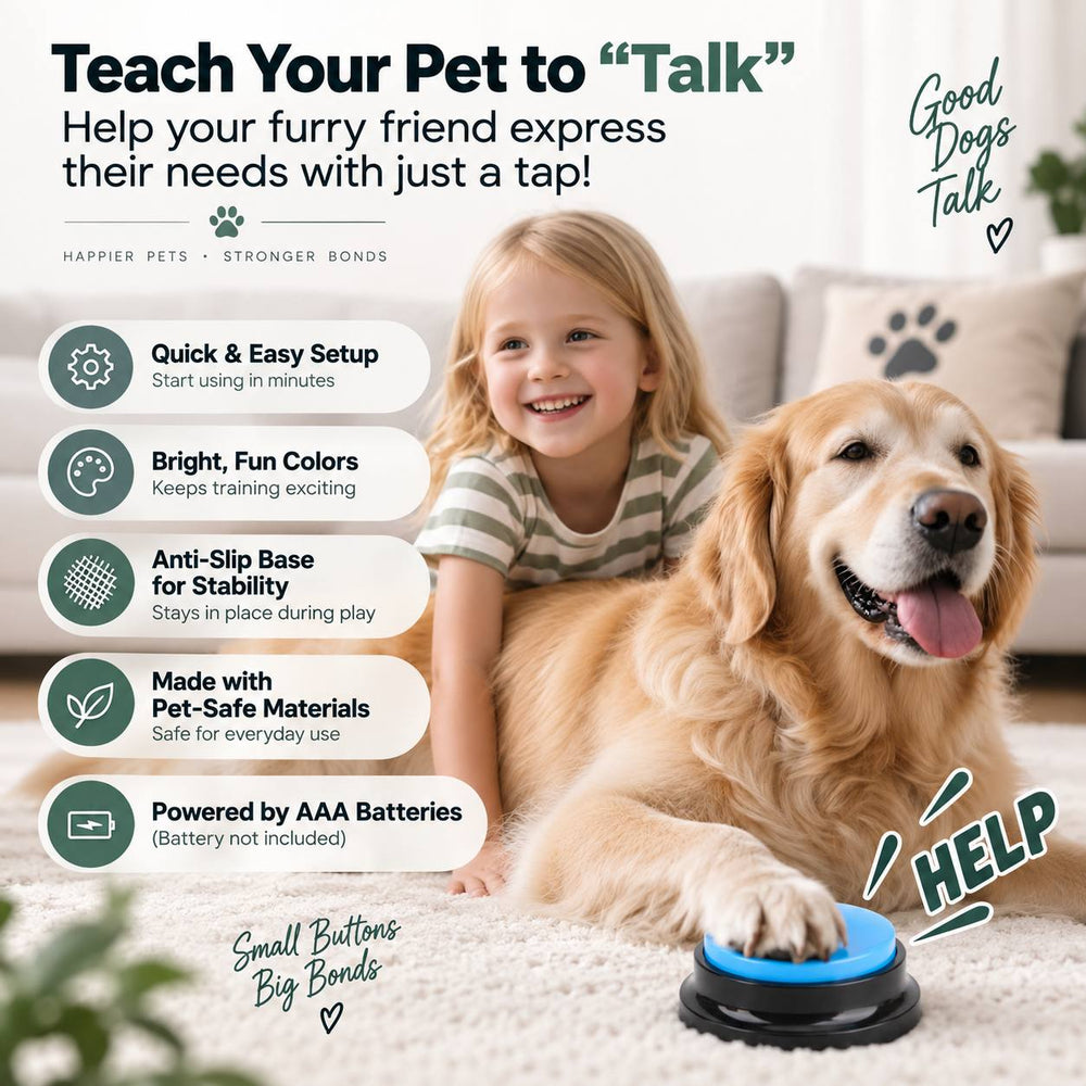Pet Communication Buttons – Record, Press & Connect.